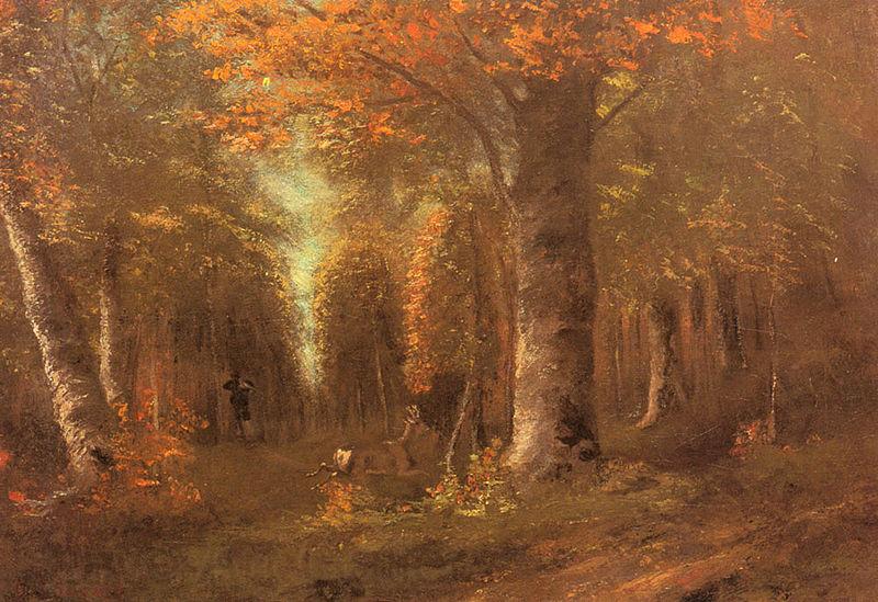 Courbet, Gustave Forest in Autumn